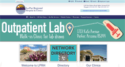 Desktop Screenshot of lapazhospital.org