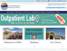 Tablet Screenshot of lapazhospital.org